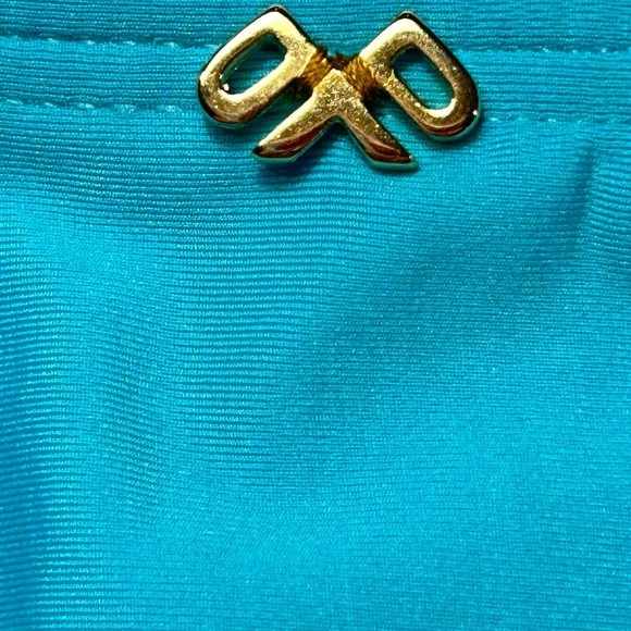 PilyQ PQ Saltwater Hillary Hi Waist Full Blue Swimwear Bikini Bottom Size S NWT - Picture 5 of 10